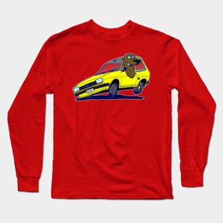 Ford Fiesta MK1 just the car Long Sleeve T-Shirt